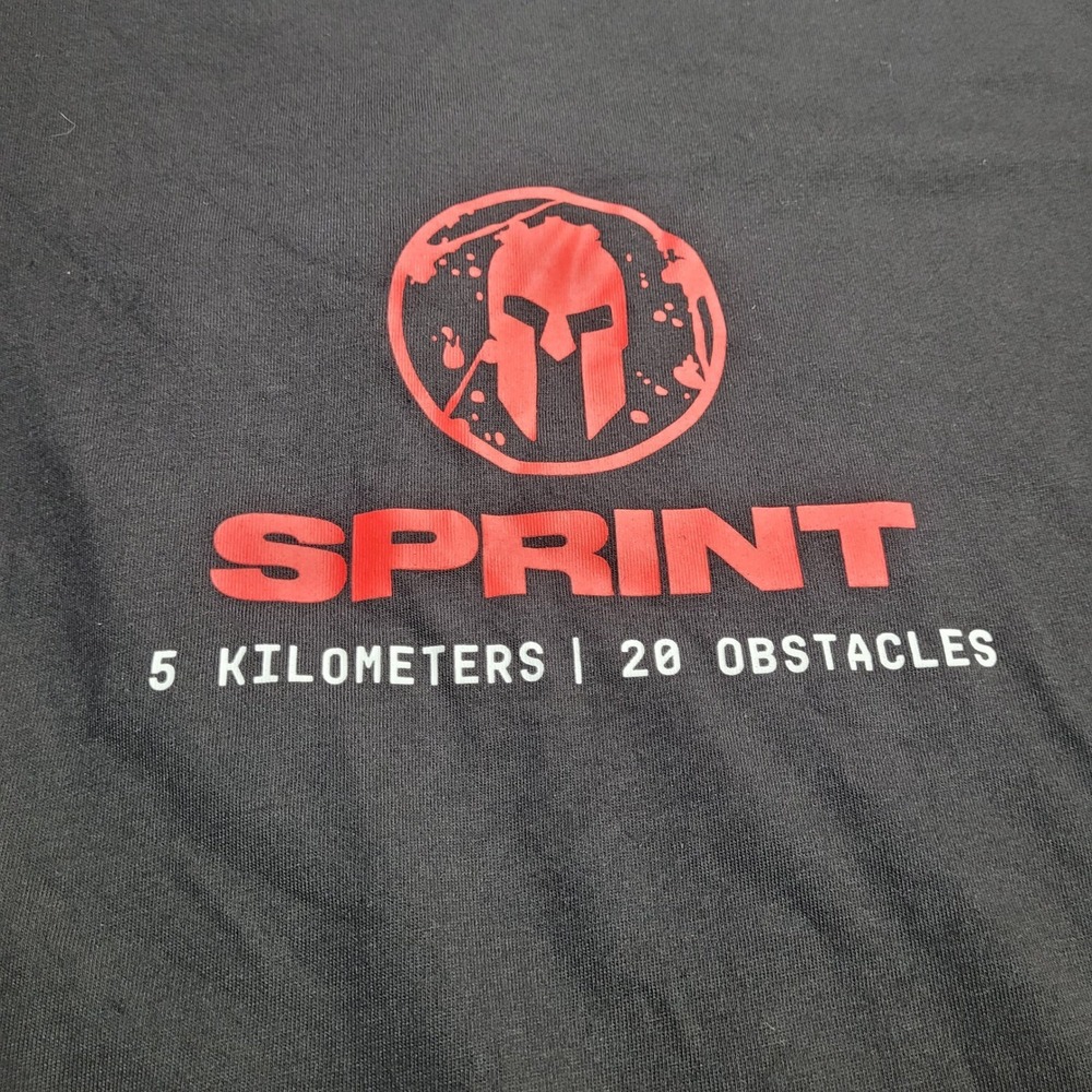 2 Pack Spartan Sprint Finisher T-Shirt Women's 2XL Black Craft "Be Unbreakable"
